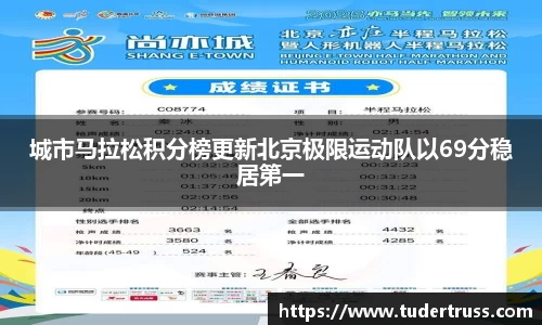 城市马拉松积分榜更新北京极限运动队以69分稳居第一